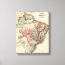 Search for brasil canvas prints Map