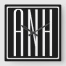 Search for cool design clocks Black and white