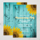 Search for teal sunflower invitations Vintage