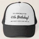 Search for funny 40th birthday hats Over the hill