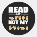 Search for sign language teacher stickers Deaf culture