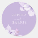 Search for dusty purple wedding stickers Floral