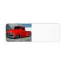 Search for pickup truck return address labels Red
