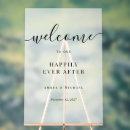 Search for happily ever after wedding signs Welcome