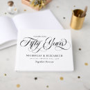 Search for 50th anniversary wedding guest books Elegant
