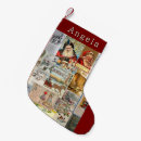 Search for victorian christmas stockings Red