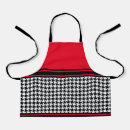 Search for black white houndstooth aprons Trendy