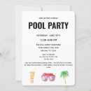 Search for family cookout invitations Pool party