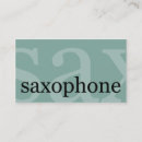 Search for saxophone player business cards Band