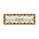 Search for gemstone return address labels Gold