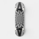 Search for fractal pattern design skateboards Black