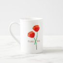 Search for red china mugs Flower