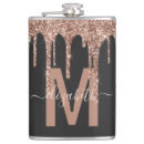 Search for rose gold glitter water bottles Initial