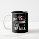 Search for milk mugs Santa