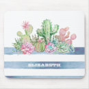Search for cactus flower mouse mats Watercolor