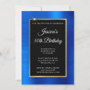 Search for royal blue black gold invitations Modern