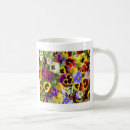 Search for pansy blooms mugs Pansies
