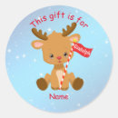 Search for cartoon reindeer stickers Red nosed reindeer