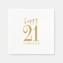 Search for happy 21st birthday napkins Chic