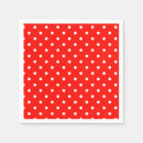 Search for polka dot napkins Red