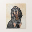 Search for coonhound puzzles Black and tan coonhound