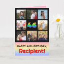 Search for 46th birthday cards Forty sixth birthday