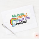 Search for cute cartoon clouds stickers Rainbow