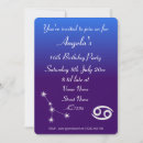 Search for cancer birthday invitations Modern