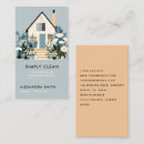 Search for home service business cards Janitorial