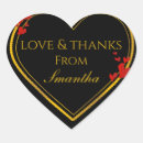 Search for gold foil love stickers Love and thanks