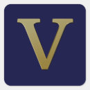 Search for letter v stickers Gold