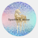 Search for glitter unicorn stickers Gold