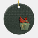 Search for cardinal bird christmas tree decorations Green