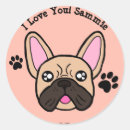 Search for cute french bulldog stickers Puppy