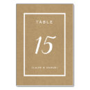Search for rustic kraft paper table cards Modern