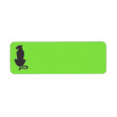 Search for cat silhouette return address labels Halloween