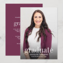 Search for burgundy graduation invitations Minimalist