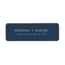 Search for modern blue return address labels Simple