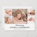 Search for elegant birth announcement cards Minimalist