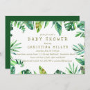 Search for monstera leaves baby shower invitations Foliage