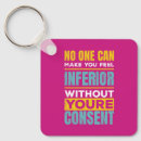 Search for women quote key rings Feminism
