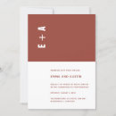 Search for colour block wedding invitations Initials