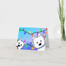 Search for westie christmas cards Kiniart