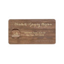 Search for wooden return address labels Modern