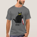 Search for cat with knife tshirts Just