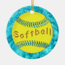 Search for cute softball christmas tree decorations Team