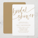 Search for faux gold bridal shower invitations Classy