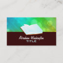 Search for opened business cards Book
