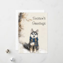 Search for siberian husky christmas cards Scarf