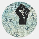 Search for symbol of power stickers Social justice